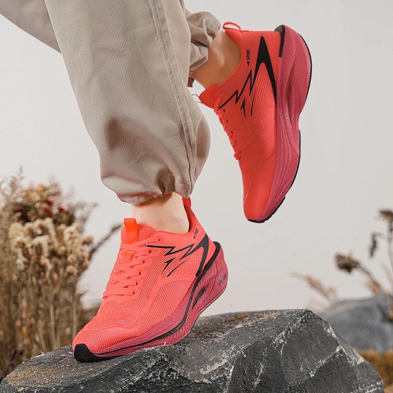 Chaussures de course pour hommes et femmes, baskets de sport décontractées, respirantes, légères, co