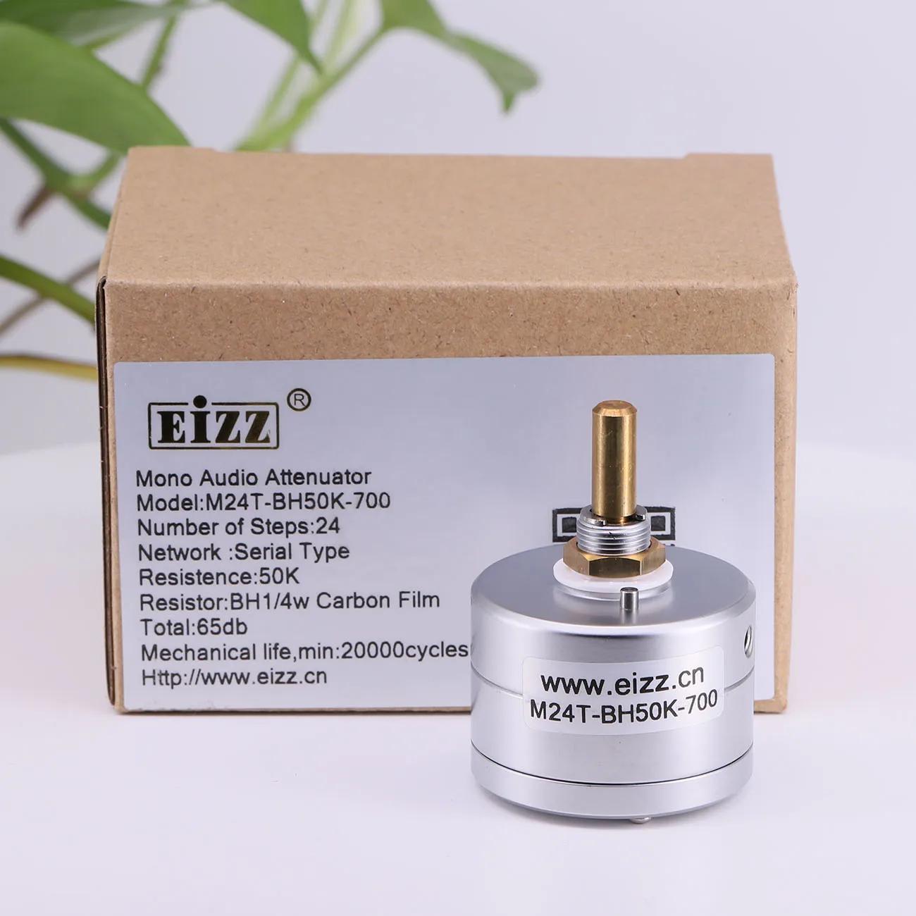 1PC EIZZ Potentiomètre de volume mono/bi-canal 4 canaux 10K 25K 50K 100K 250K 24 pas, Atténuateur au