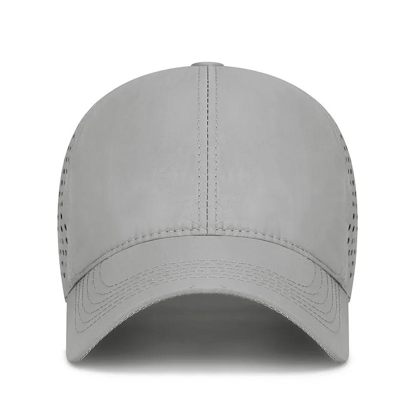 Casquette de soleil de randonnée légère pour hommes et femmes, chapeau respirant perforé au Laser à