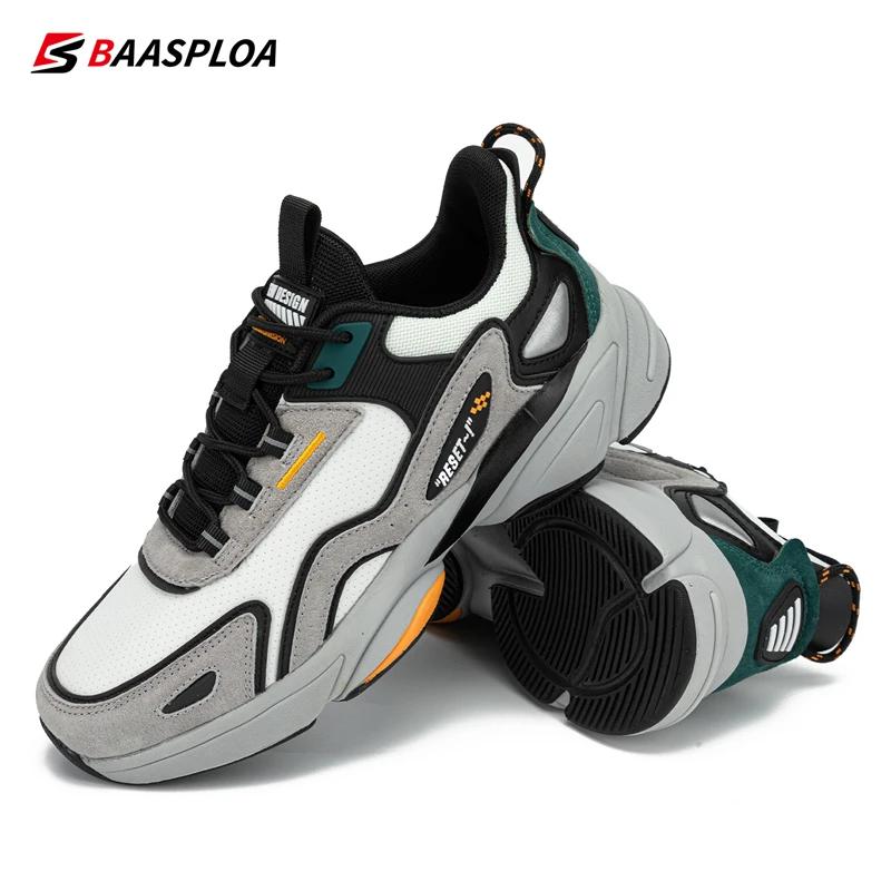 Baasploa-Chaussures de course légères et respirantes pour hommes, baskets de sport en plein air, coo