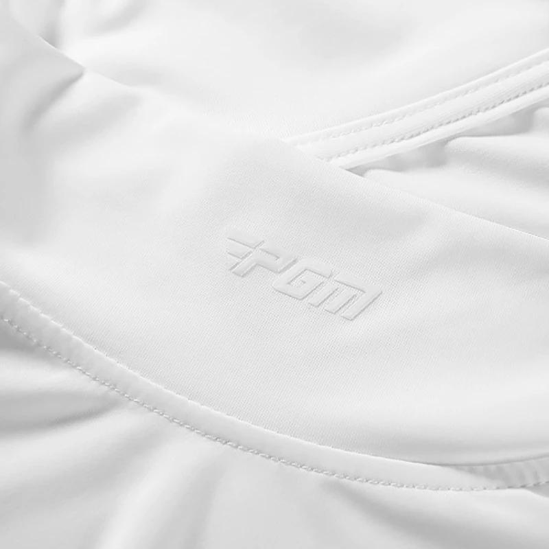 Chemise de golf homme PGM protection solaire - T-shirt Ice InjLong UV, respirant et élastique pour l'entraînement