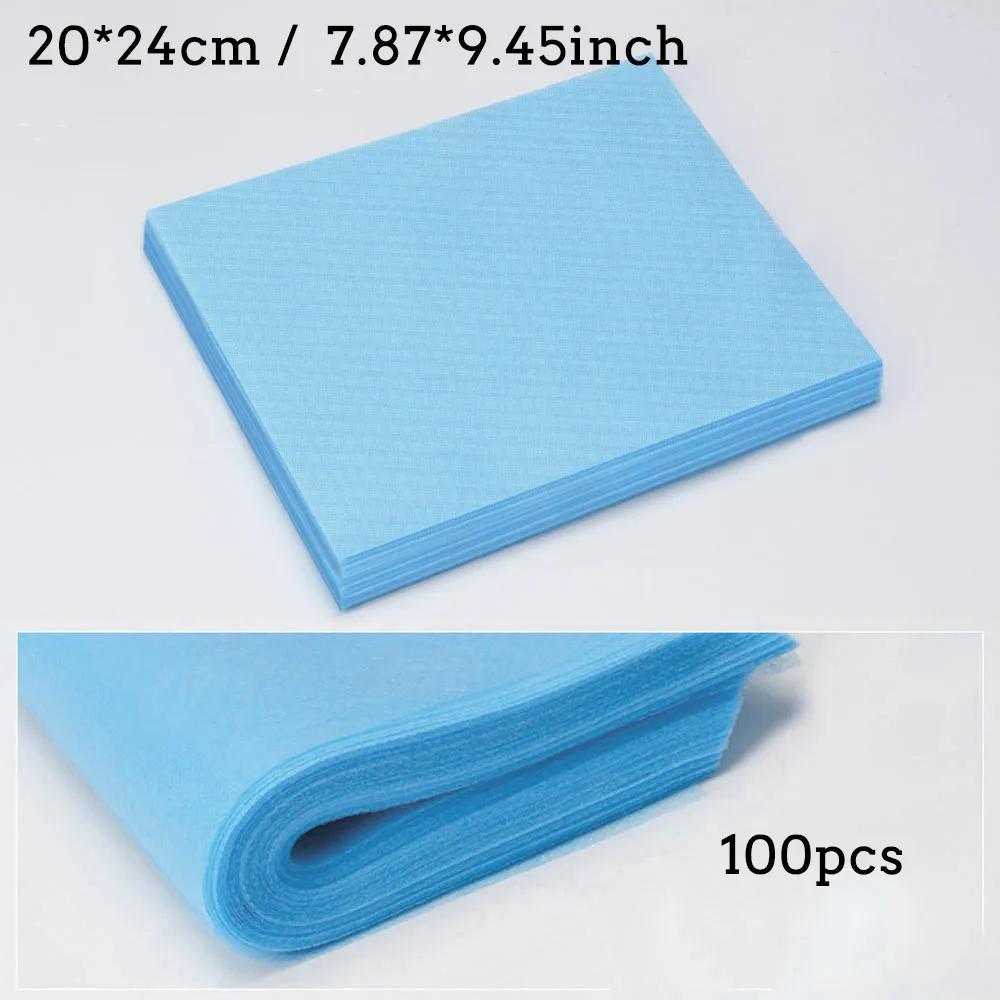 Ensemble de papier filtre collecteur pour aspirateur d'ongles, 100 pièces, 20x24cm, anti-poussière,
