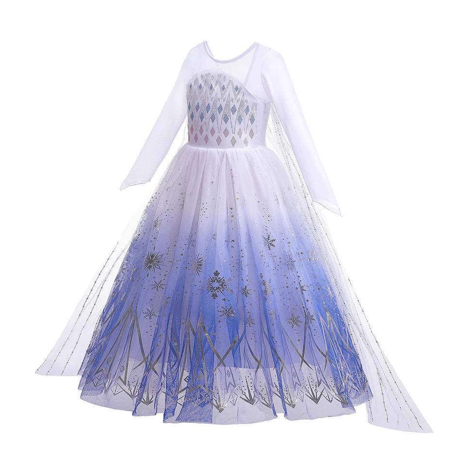 Costume de reine des neiges lumineux à LED pour enfants, Elsa, fête d'anniversaire, princesse de lux