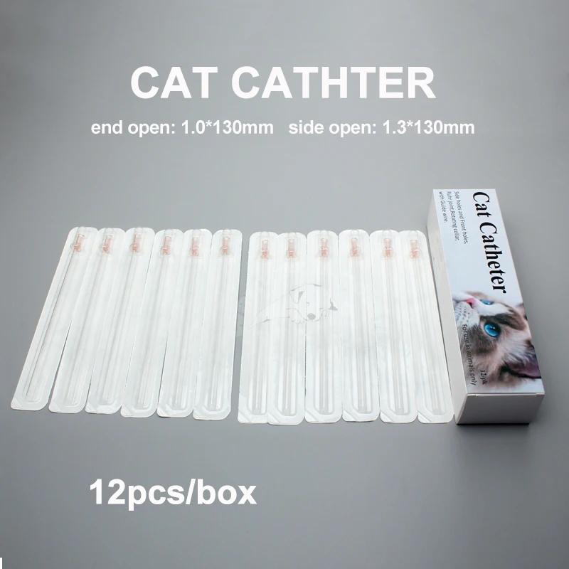 Cathéter urinaire sans stylet pour chats, 12 pièces, extrémité ouverte de 1.3mm, 1.0mm, fournitures
