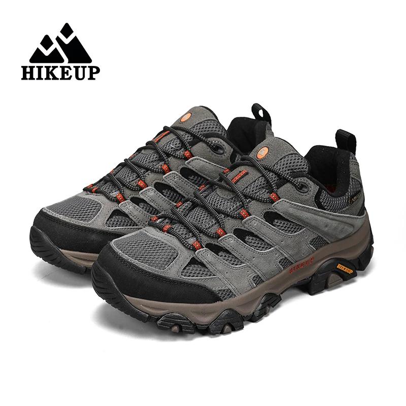 HIKEUP chaussures de randonnée hommes concepteur escalade Trekking baskets pour hommes en cuir Sport