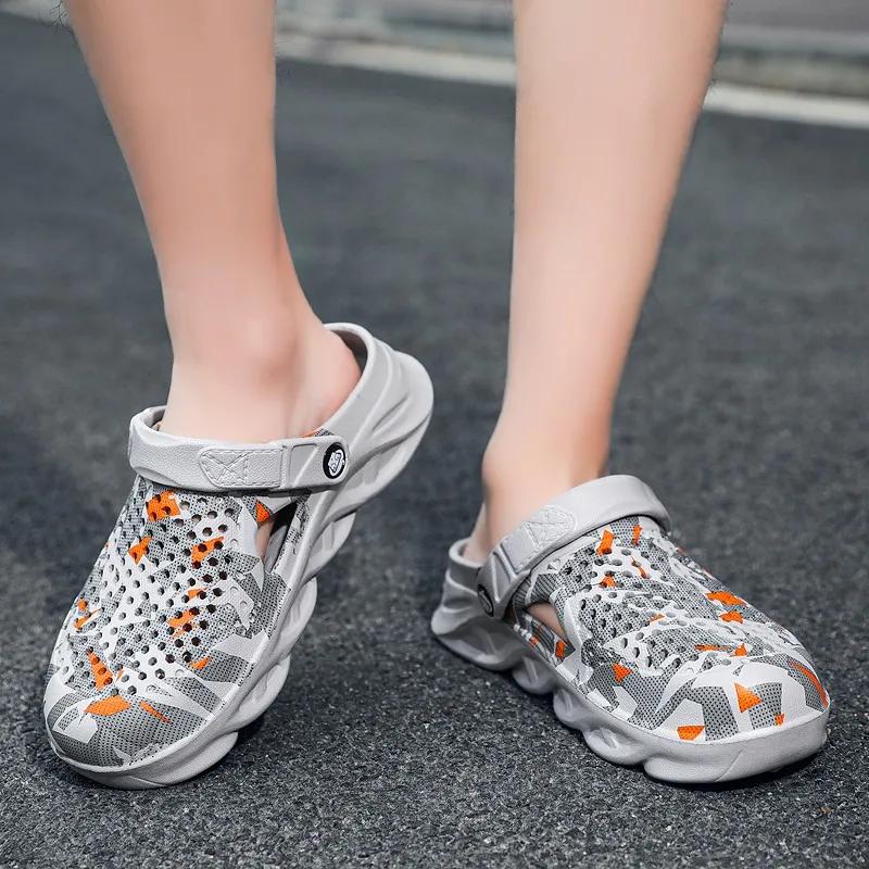 Sandales d'été pour hommes, chaussures d'eau légères EVA, pantoufles unisexes pour l'été, pantoufles