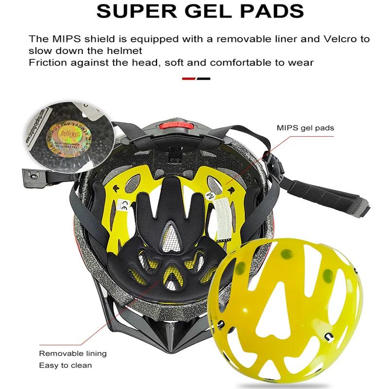 MOON Casque de Vélo Adulte avec MIPS - Certifié CE et CPSC - Pour VTT et Route - Doublure Amovible e