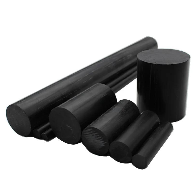 Barre résistante à l'usure de tiges en nylon pur PA6 pour l'usinage du diamètre noir 3mm à 300mm