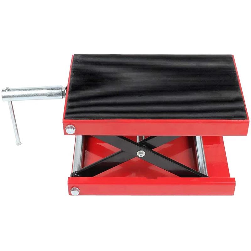 Cric de moto 500 kg 1100 lbs, élévateur à ciseaux central, adapté aux motos, vélos, VTT, support de