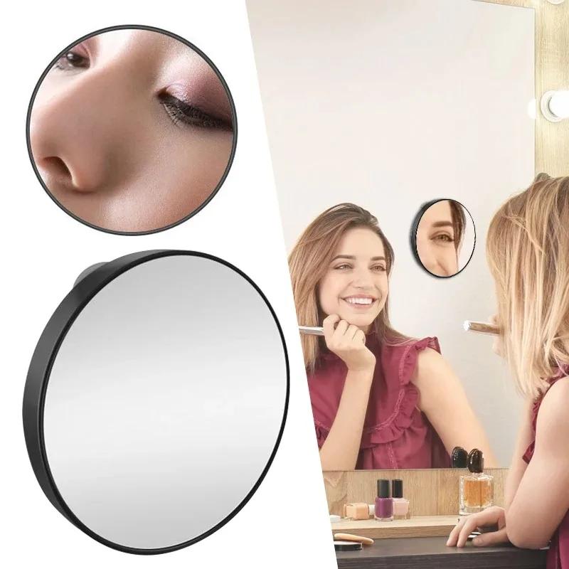 Loupe à ventouse puissante 40x, miroir de maquillage de voyage 3.5 pouces pour l'élimination des poi