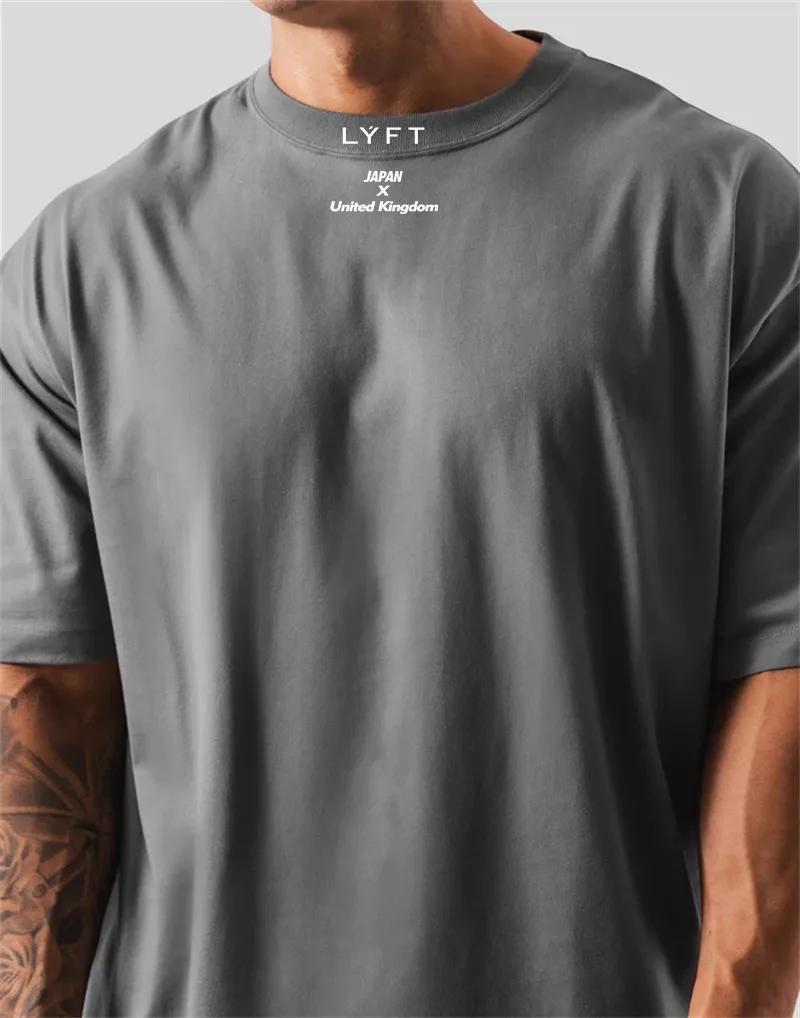 Japon et royaume-uni coton chemise de Sport Sport Fitness ample grande taille M-XXXL t-shirt hommes