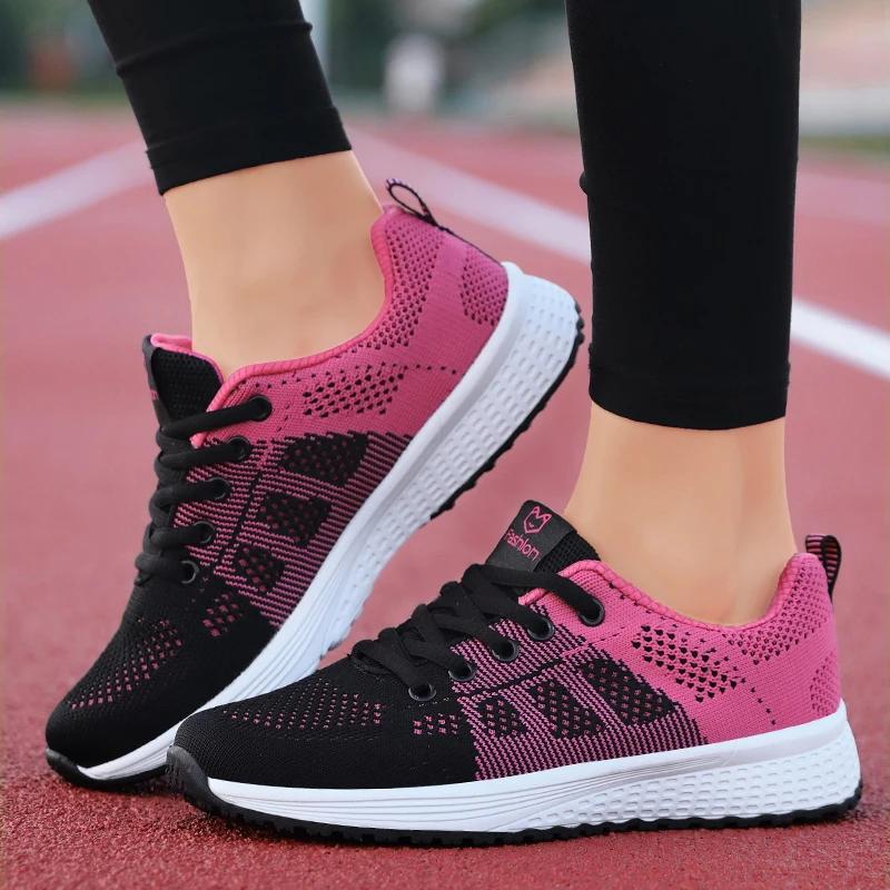 Baskets femme mode plateforme printemps été - Chaussures décontractées maille jogging tennis