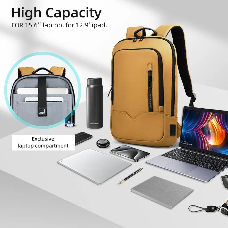Heroic Knight sac à dos hommes multifonction affaires étanche mince sac à dos pour ordinateur portab