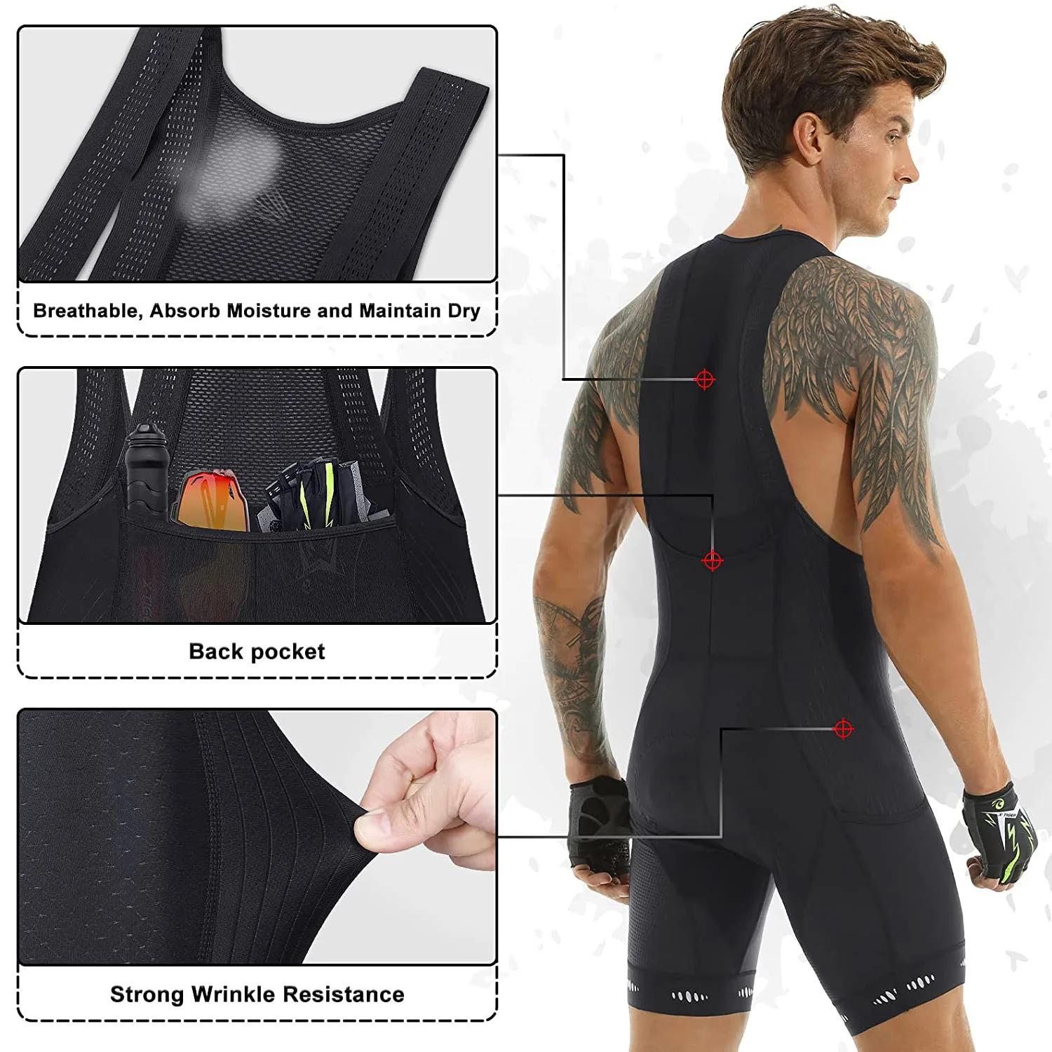 X-TIGER cuissard de cyclisme Pro Licra UPF50 + VTT respirant hommes 5D rembourré collants d'équitati