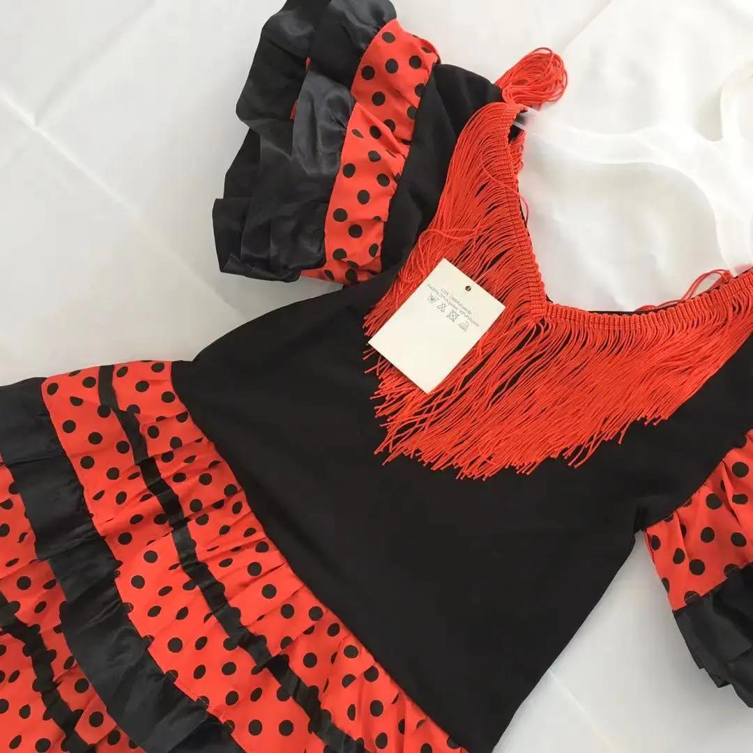 Robe pour filles, magnifique Costume de danseuse de Flamenco espagnole, tenue de danse pour spectacl