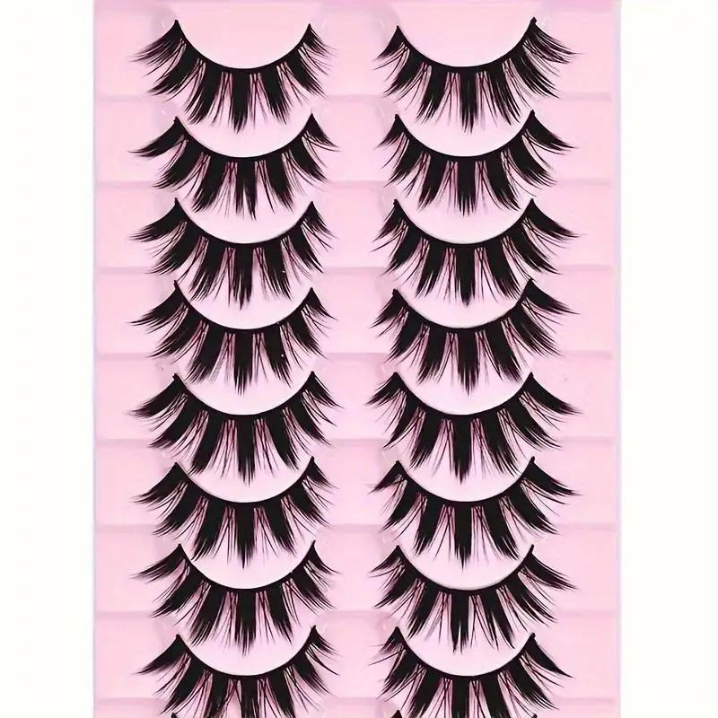 Outils de maquillage épais pour les yeux, 2 boîtes de 20 paires d'extensions de légumineuses et de p