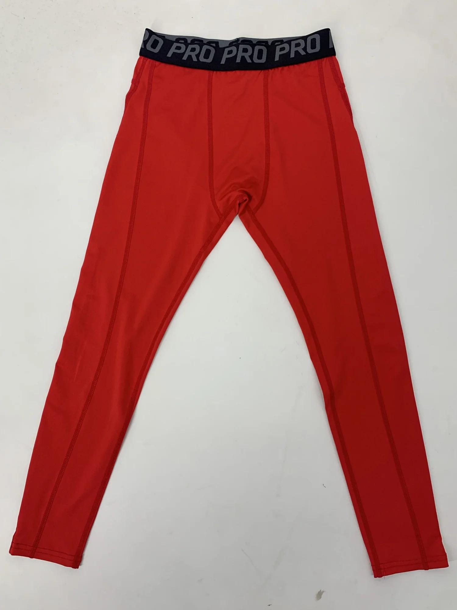 Leggings de Compression pour jeunes garçons, collants d'entraînement athlétique, de course, de sport