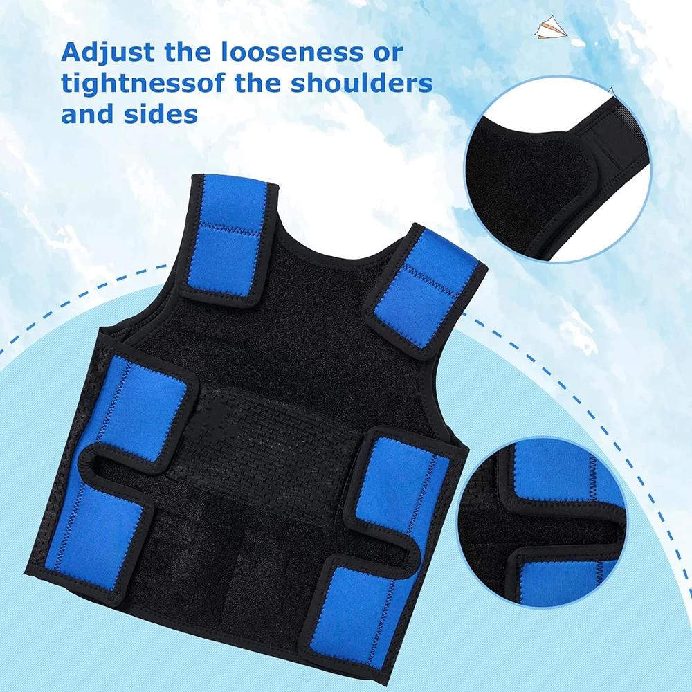 TOPARCHERY-Glaçage lesté pour enfants, glace de compression confortable, poids réglables pour enfant
