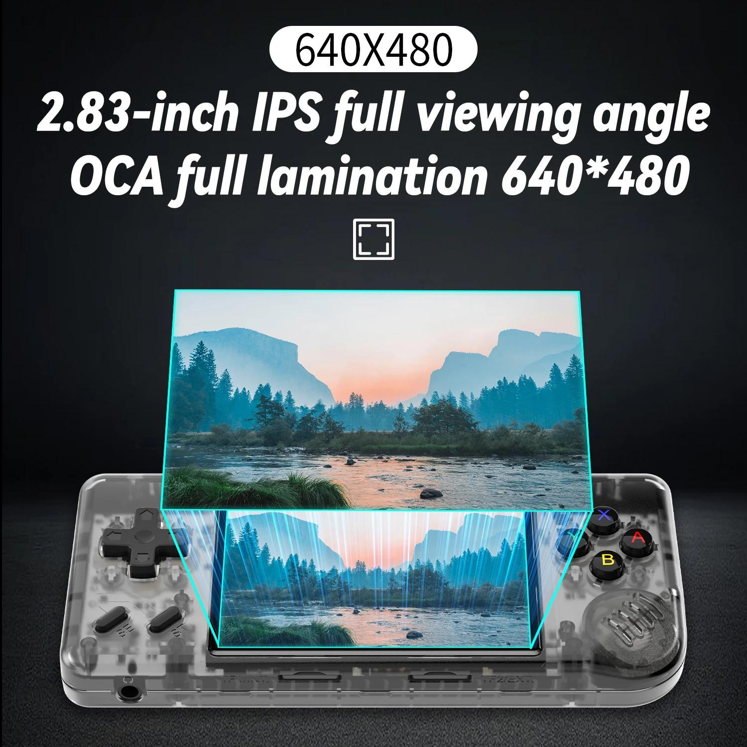 ANBERNIC RG28XX Console de jeu portable 2.83 "écran IPS Linux Console de jeu vidéo rétro batterie 31