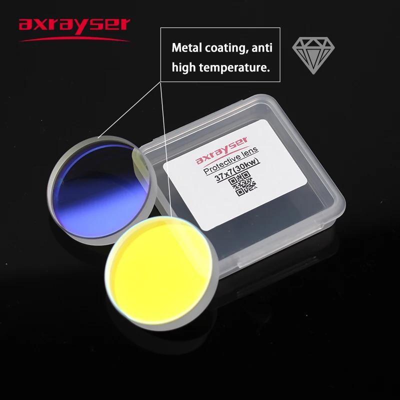 Fenêtres de protection de lentille Laser 37x7 27.9x4.1 pour Raytools Precitec WSX, fibre puissante,