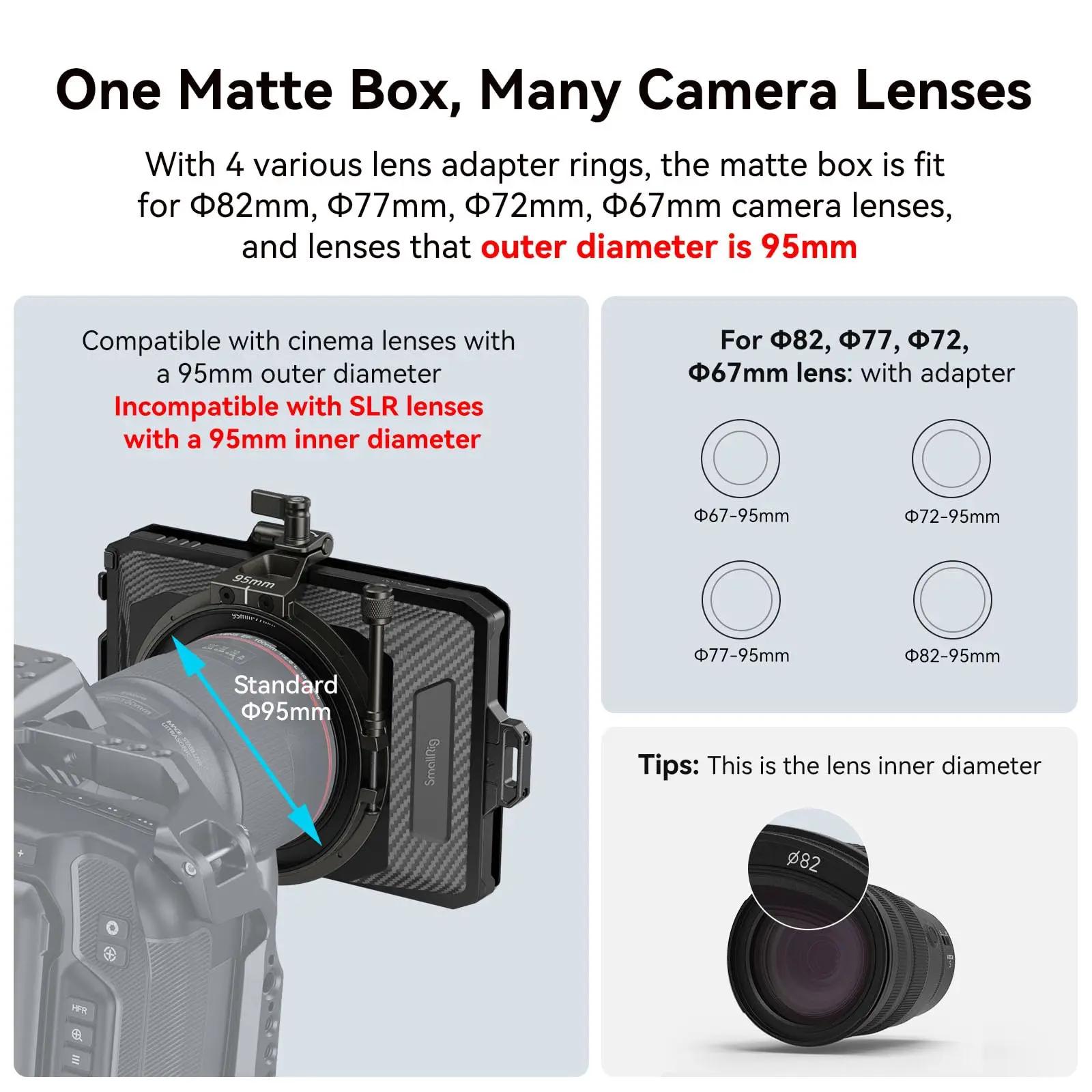 SmallRig-Mini appareil photo reflex numérique sans miroir, mise au point rapide, compatible avec obj