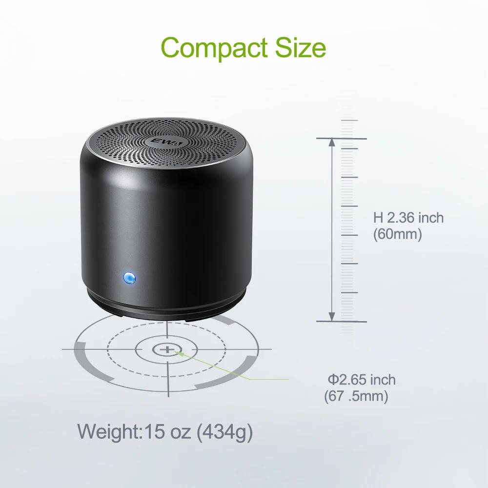 EWA A106Max haut-parleurs Bluetooth plus profonds basses 8W HD Volume sonore sans fil Bluetooth 5.0,