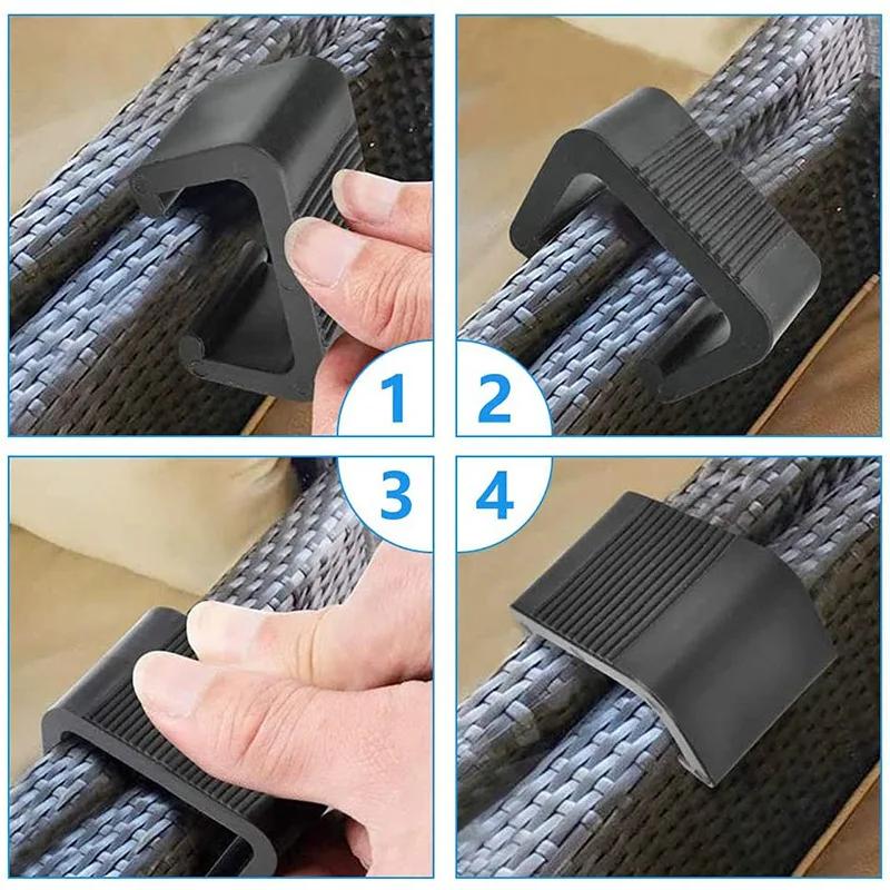 Clips de Meubles d'Extérieur en Rotin, Attaches de Chaises WUNICEF, Allergiques, Sectionnels ou Tech