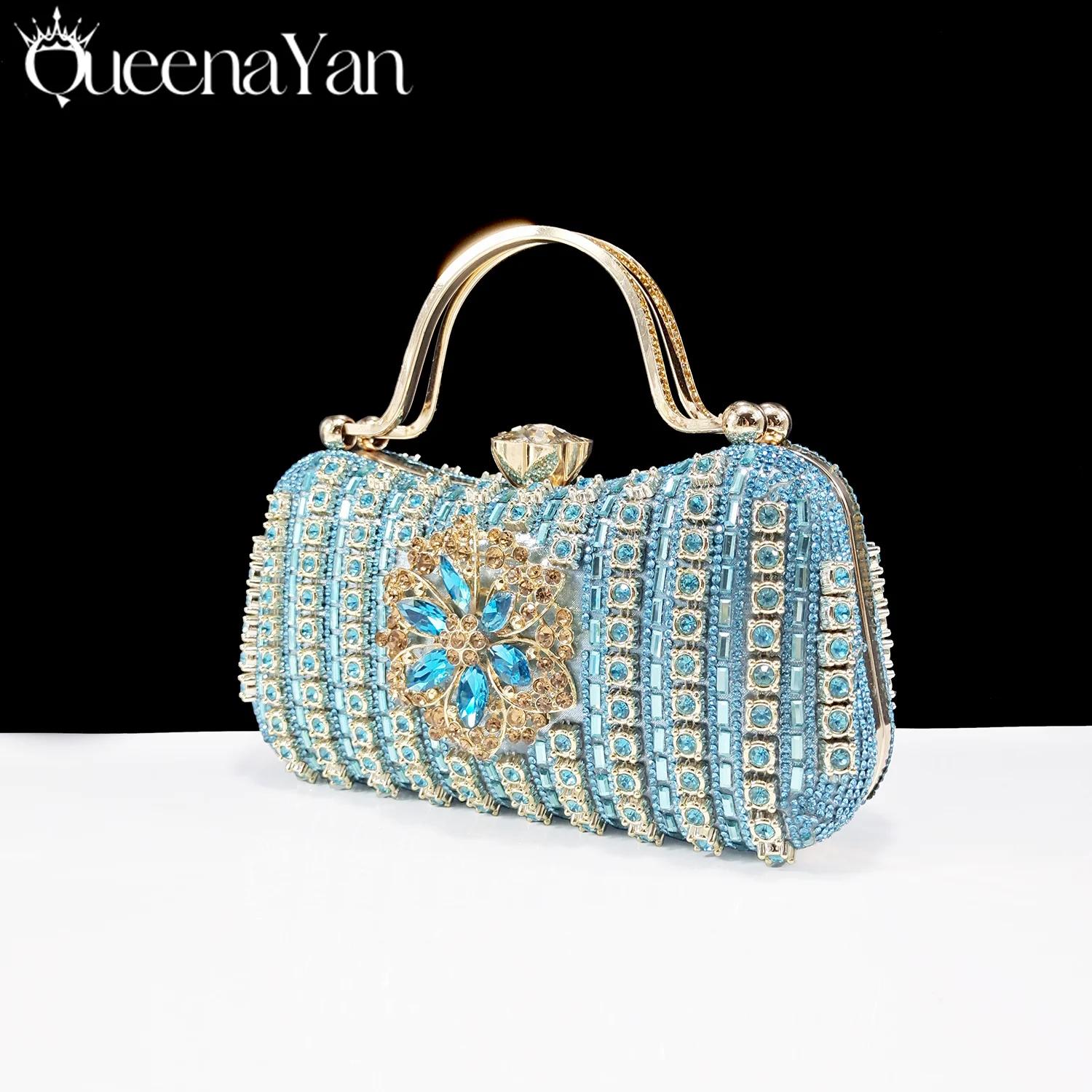 Pochette de Soirée de Luxe pour Femme 2026, Sac à Main en Cristal pour Mariage, Portefeuille pour Té