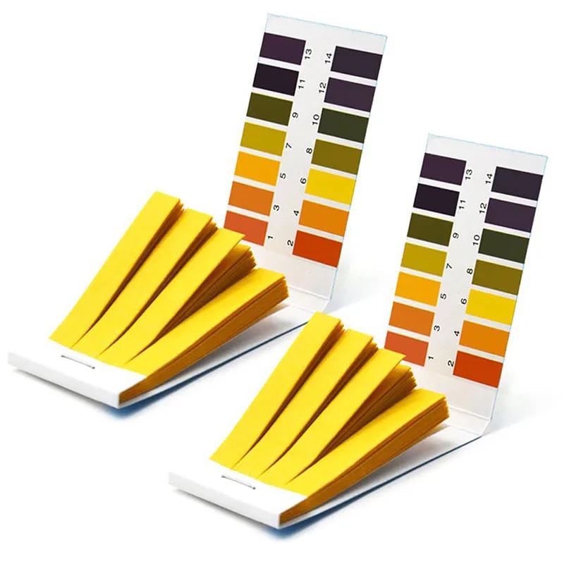 Bandelettes de Test de PH, 80 bandelettes/paquet, contrôleur de PH complet, indicateur 1-14st, teste