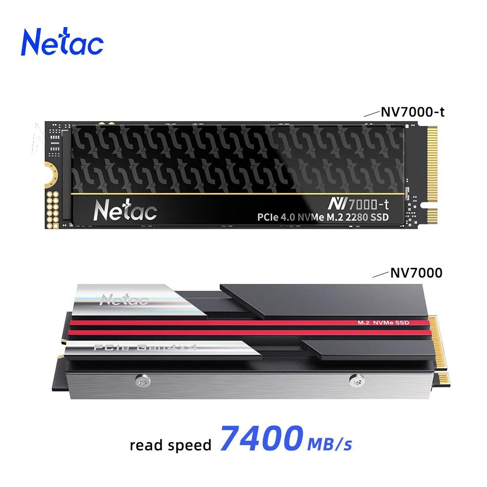 Netac 7400 mo/s SSD NVMe M2 2 to 1 to 512GB 4 to disque dur interne à semi-conducteurs M.2 PCIe 4.0x