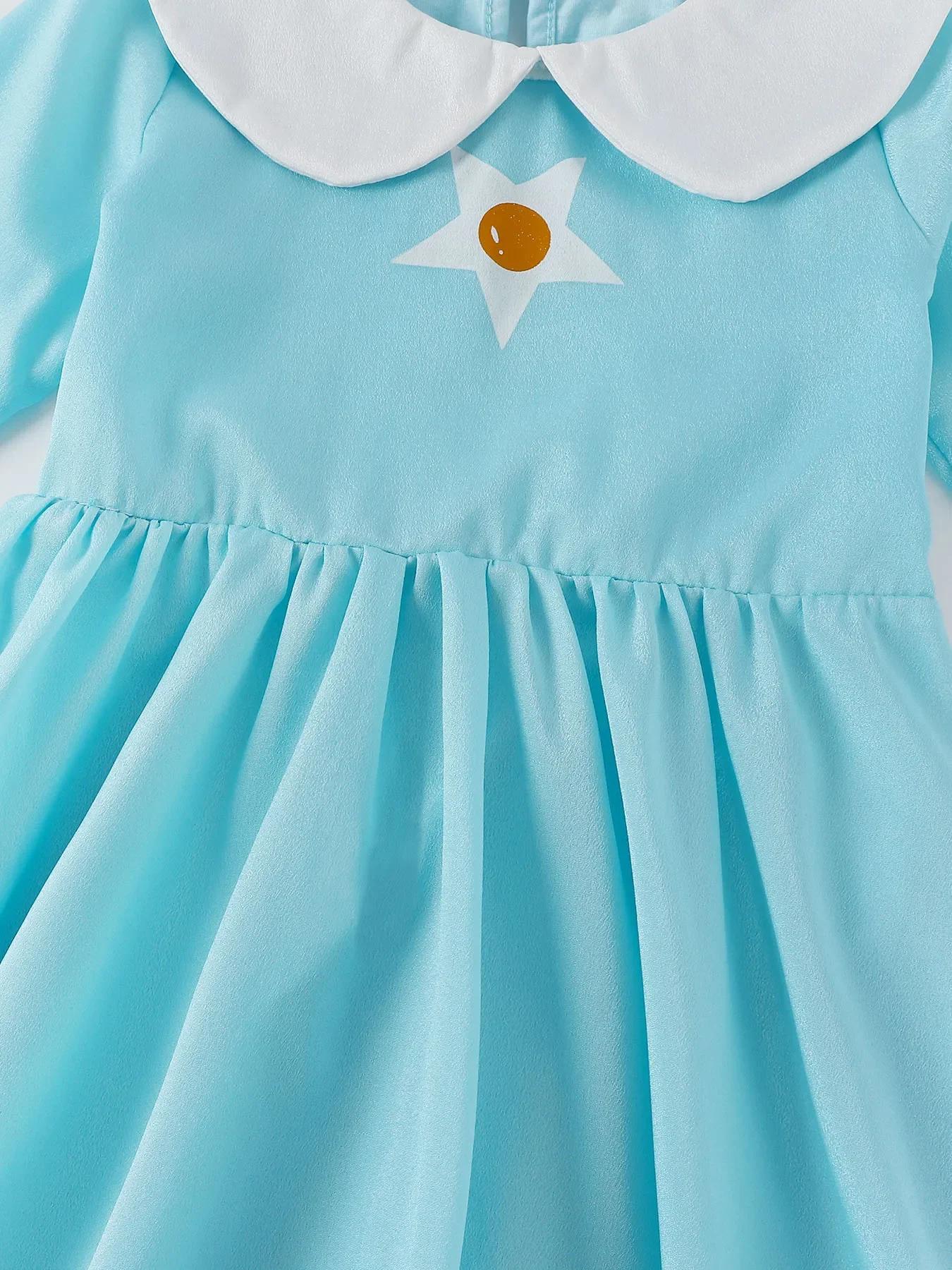 Rosalina robe filles pêche Cosplay enfants fête princesse Costume anniversaire bleu robes enfants vê