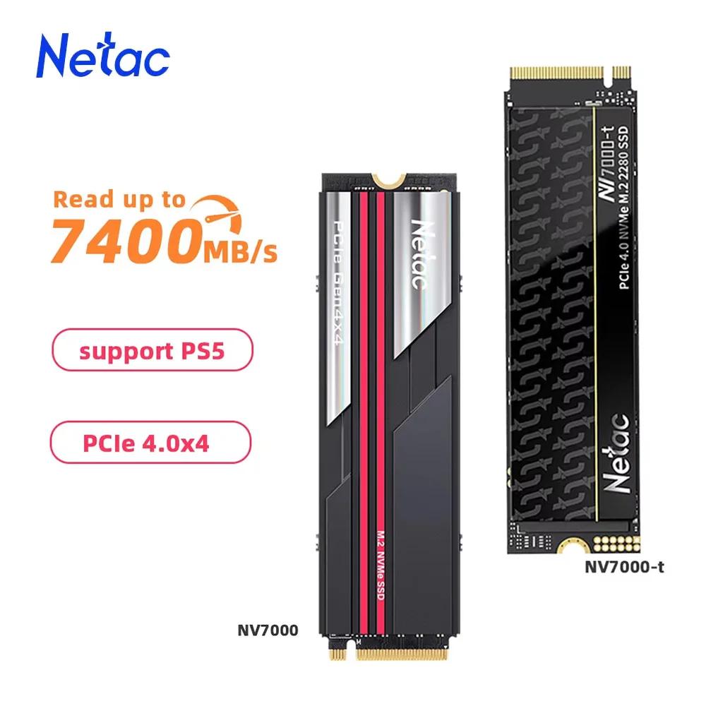 Netac 7400 mo/s SSD NVMe M2 2 to 1 to 512GB 4 to disque dur interne à semi-conducteurs M.2 PCIe 4.0x