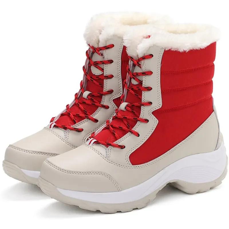 Femmes bottes bottines légères plate-forme chaussures pour femmes talons hiver Botas Mujer garder au