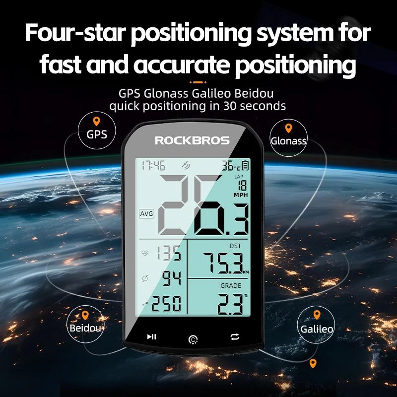 ROCKBROS GPS ordinateur de vélo capteurs de vitesse ordinateur de vélo vtt route type-c étanche capt