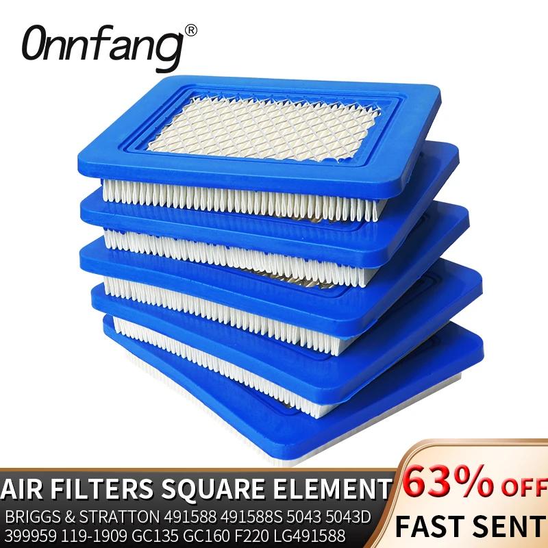Onnfang 1 pièces filtres à air pour Briggs Stratton 491588 Toro 20332 Craftsman 3364 Tondeuse à ga