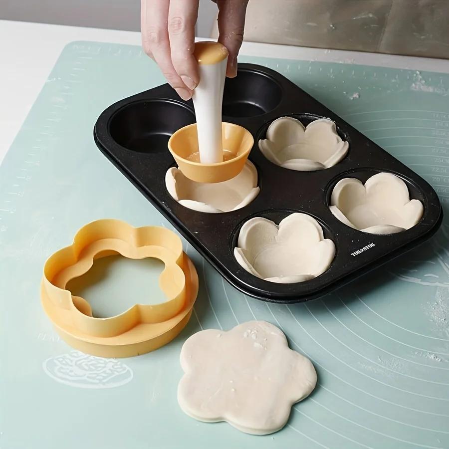 Ensemble de doseur de pâte à pâtisserie, coupe-gâteau en forme de fleur, moule à gâteau créatif, pre