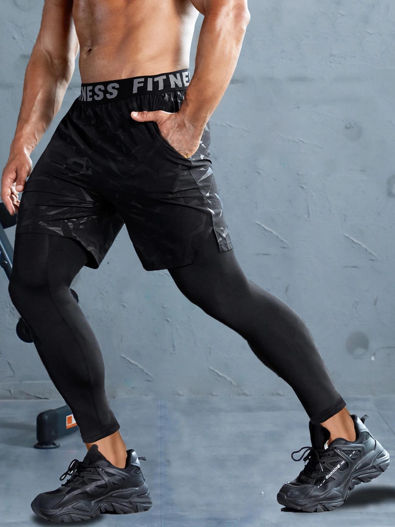 Pantalon de sport 2 en 1 pour homme