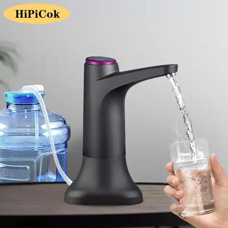 HiPiCok pompe à eau 19 litres distributeur d'eau pour bouteille Mini USB automatique électrique Gall
