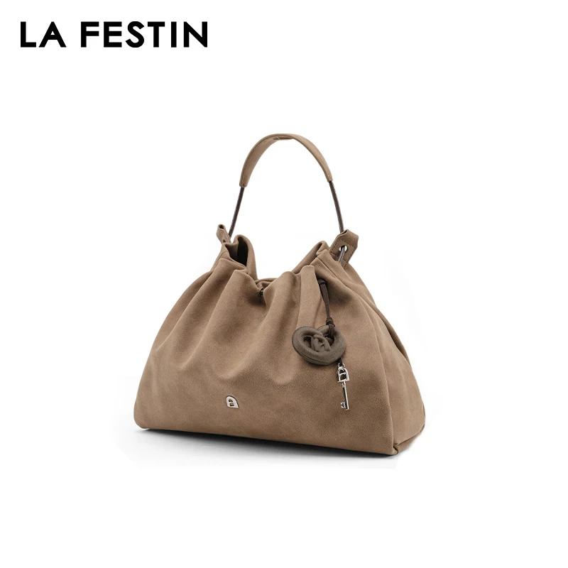 LA FESTIN-Sac à Main en Cuir pour Femme, Marque Originale, Bandoulière, Grande Capacité, Nouvelle Mo