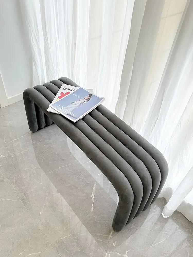 Meubles de banc de tabouret de 105cm de Long, tabourets de chaussures d'entrée de salon, chaise de c