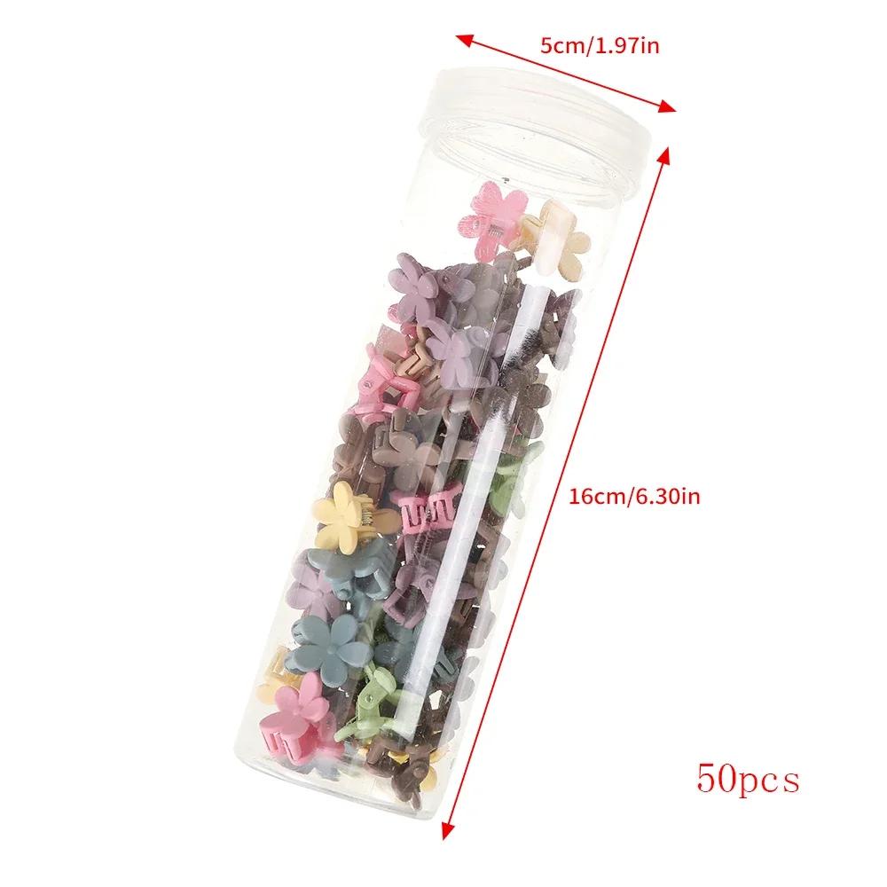 50 pièces/ensemble griffes de cheveux mignonnes petite taille Mini épingle à cheveux pinces à cheveu