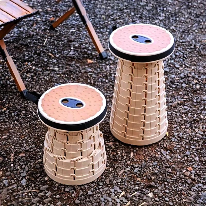 Tabourets pliants d'extérieur, chaises portables, réglables et extensibles de voyage, sièges en caou