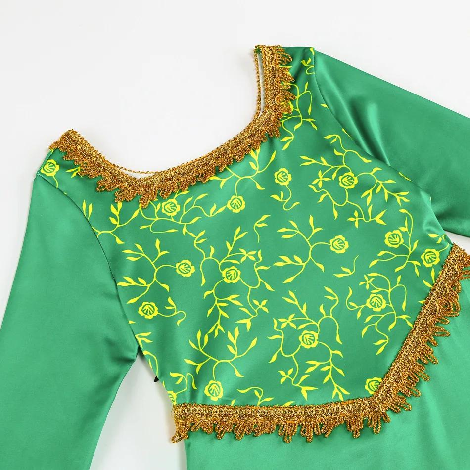 Fiona robe Halloween Shrek Cosplay fantaisie habiller vert princesse Costume enfants robe élégante e