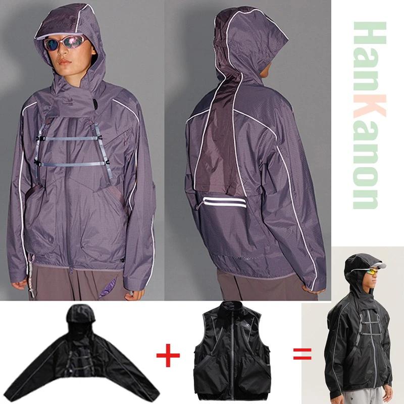 Veste d'extérieur et combinaison de cyclisme transformable 2 en 1 : Master 3 styles (similaire/couch