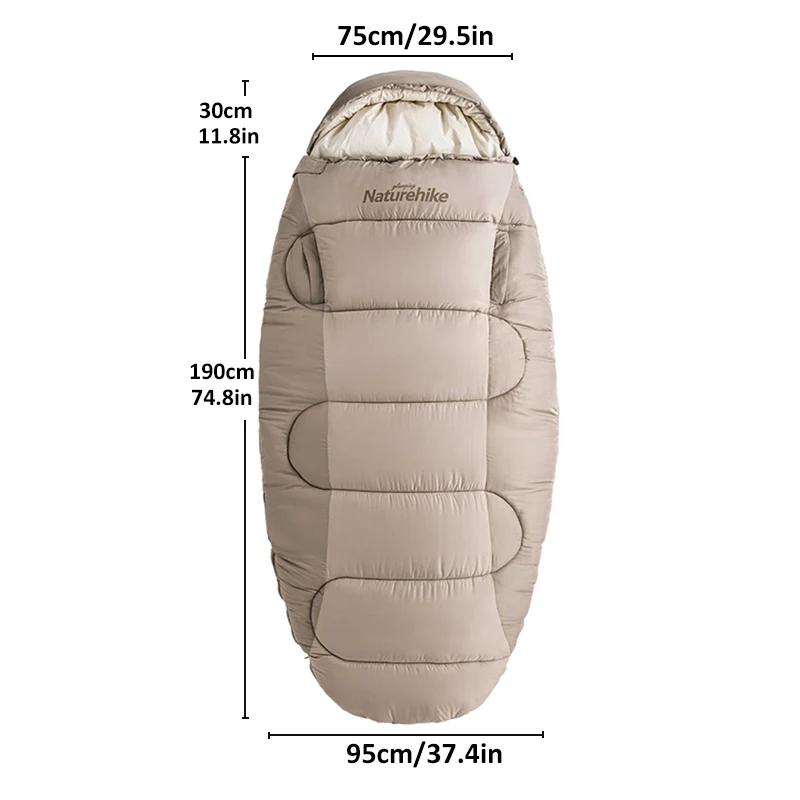 Naturehike – sac de couchage en coton PS300, sac de couchage d'extérieur, hiver, voyage, randonnée,