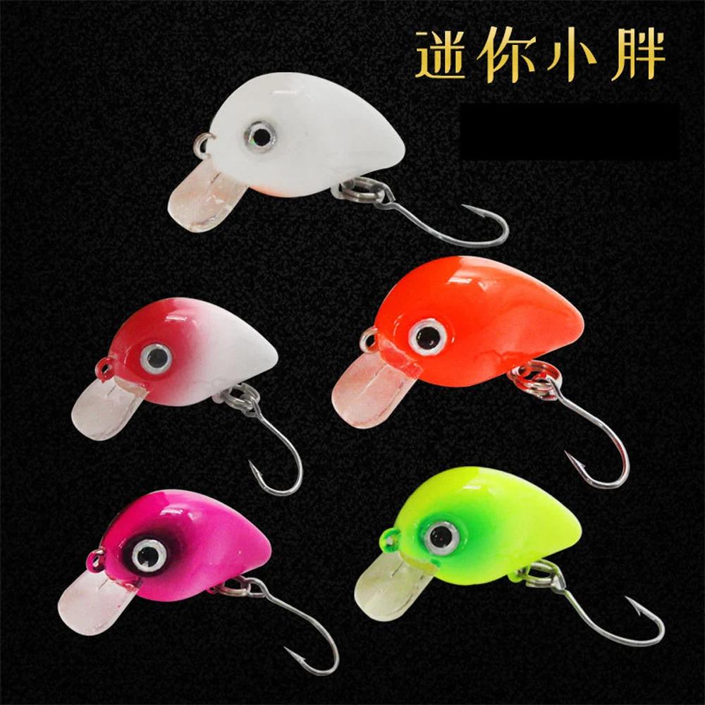 Zone truite leurre de pêche Kuga Nano 30mm 2g flottant vairon Mini manivelle Pesca Wobbling appât du
