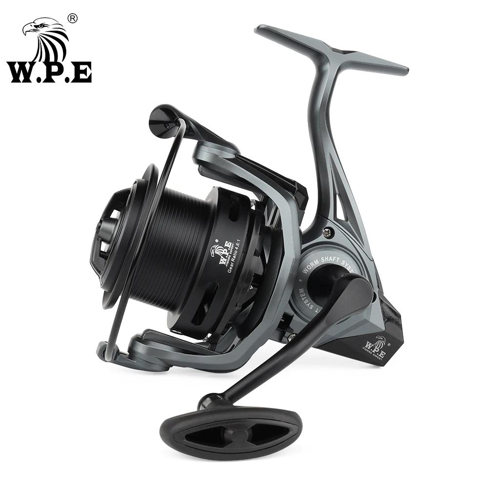W.P.E EG moulinet de pêche Spinning 4500 5500 7 + 1 BBS 4.6:1 rapport de vitesse chargeur moulinet d