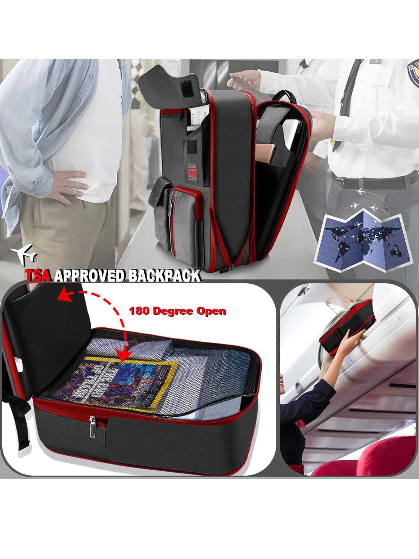 Sac à dos d'affaires mince et extensible pour ordinateur portable, sac à dos de voyage antivol étanc