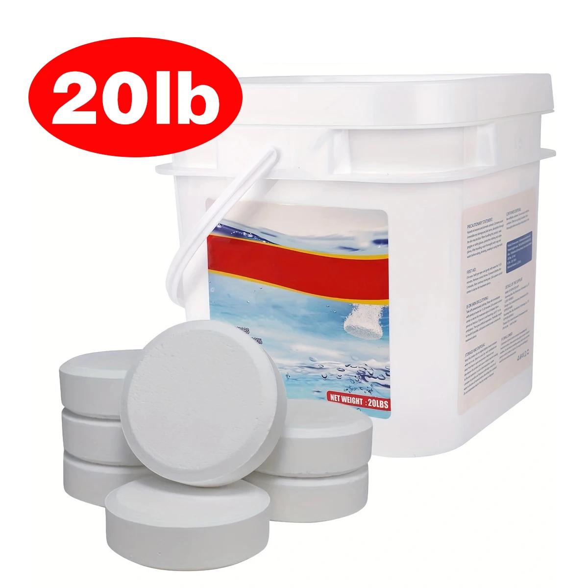 Livres de piscine de 20lb et 3 pouces, combo de tablettes de protection, détachants, soins pour pisc