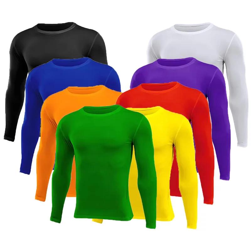 T-shirt compression longue base homme femme - Vêtement sport fitness football basket enfant